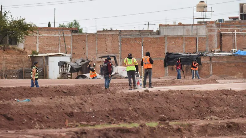 Construcción de viviendas del Bienestar en Durango
